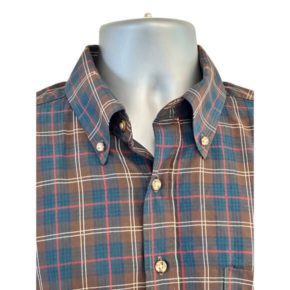 SIR PENDLETON 100% Worsted Wool Button Down Chisholm Tartan Shirt-Men's Large - Picture 3 of 11